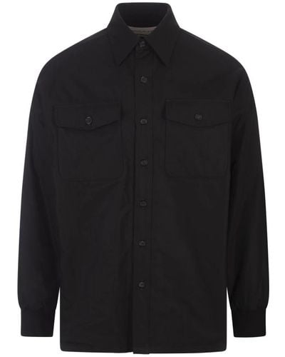 Alexander McQueen Casual Shirts - Black