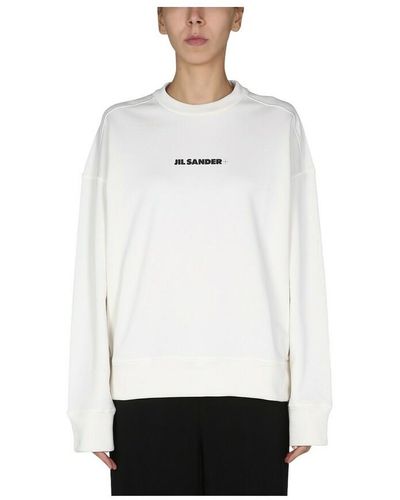 Jil Sander Sweatshirt with logo print - Blanco