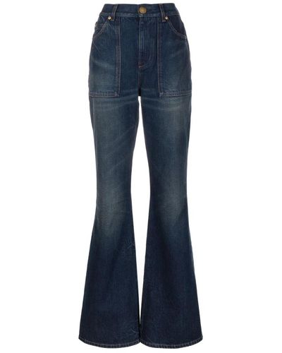 Balmain Jeans > flared jeans - Bleu