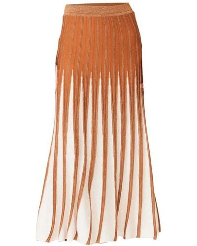 Jucca Midi Skirts - Orange
