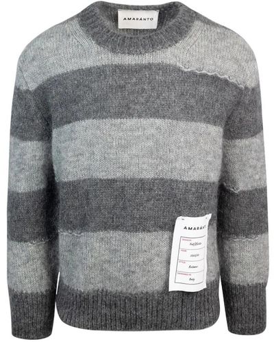 Amaranto Knitwear > round-neck knitwear - Gris