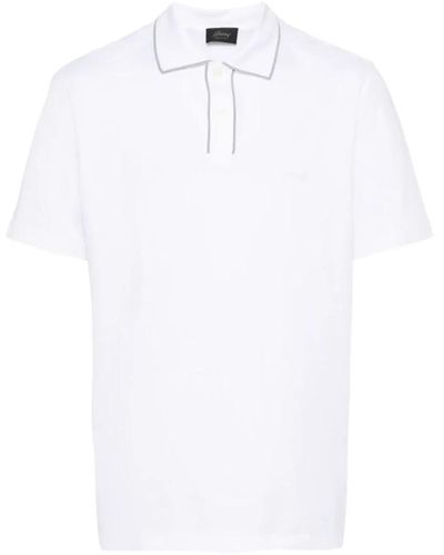 Brioni Tops > polo shirts - Blanc