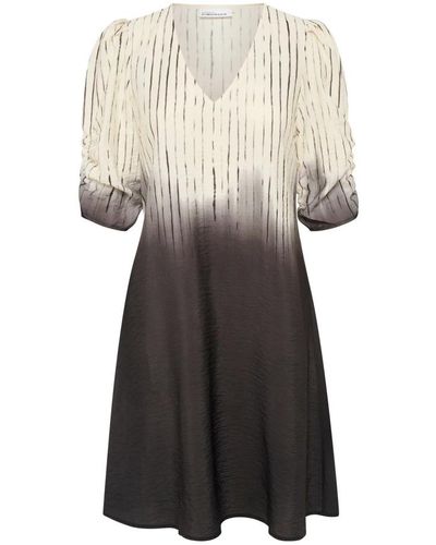 Karen By Simonsen Vestido corto con estampado degradado olivia dip dye - Negro