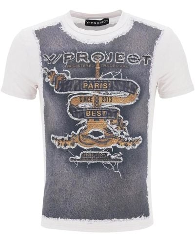 Y. Project Tops > t-shirts - Gris