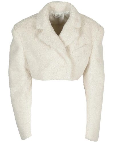 ALESSANDRO VIGILANTE Jackets > faux fur & shearling jackets - Neutre