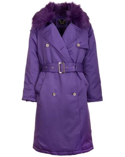 Fracomina Trench Coats - Purple