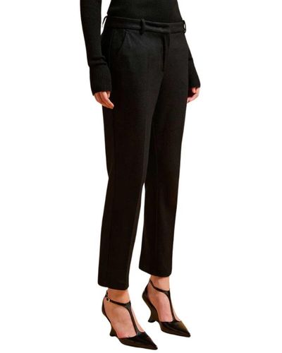 Liviana Conti Slim-Fit Trousers - Black