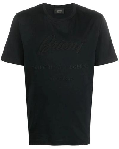 Brioni T-Shirts - Black