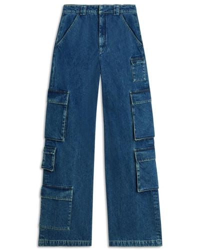 Axel Arigato Jeans cargo con bolsillos desiguales - Azul