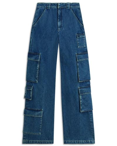 Axel Arigato Cargo jeans mit unpassenden taschen - Blau