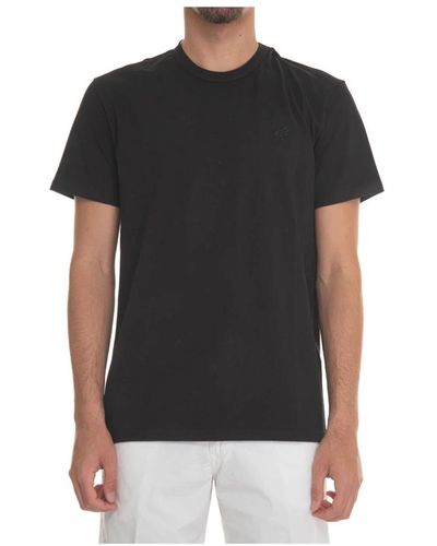 Hogan T-shirt in cotone a maniche corte con logo - Nero