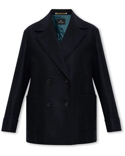 PS by Paul Smith Coats > double-breasted coats - Bleu