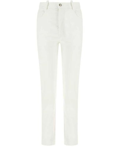 Ann Demeulemeester Jeans de mezclilla blanca - Blanco