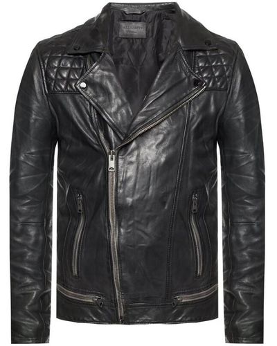 AllSaints Conroy leather biker jacket - Noir