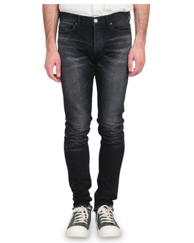 John Elliott Jeans > slim-fit jeans - Bleu