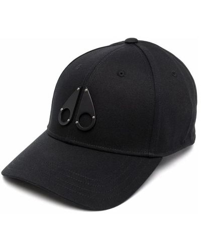 Moose Knuckles Metal icon logo cap colore: nero