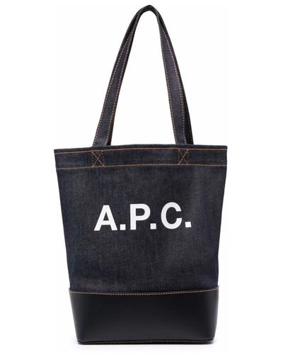 A.P.C. Taschen schultertasche blau aw23 - Schwarz