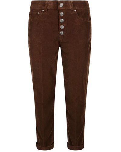 Dondup Cropped Trousers - Brown