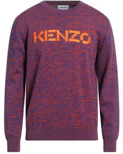 KENZO Round-Neck Knitwear - Purple