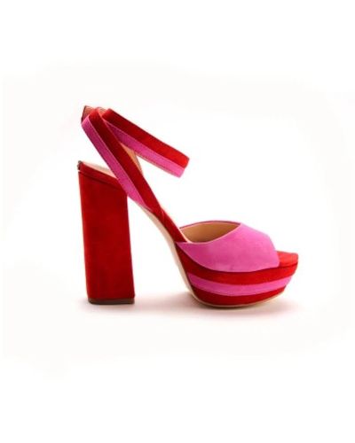 Guess Shoes > sandals > high heel sandals - Rouge