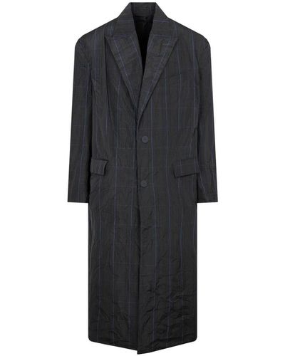 Balenciaga Single-Breasted Coats - Black