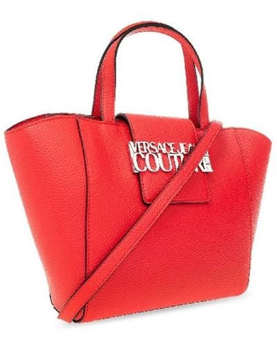 Versace Shopper mit abnehmbarem schultergurt - Rot