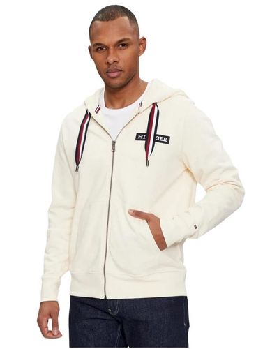 Tommy Hilfiger Sweatshirts & hoodies > zip-throughs - Blanc