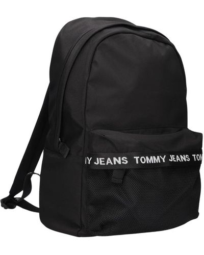 Tommy Hilfiger Essentieller schwarzer rucksack aus lederlook