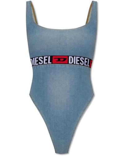 DIESEL Bodysuit mit 'de-geny-s' logo - Blau