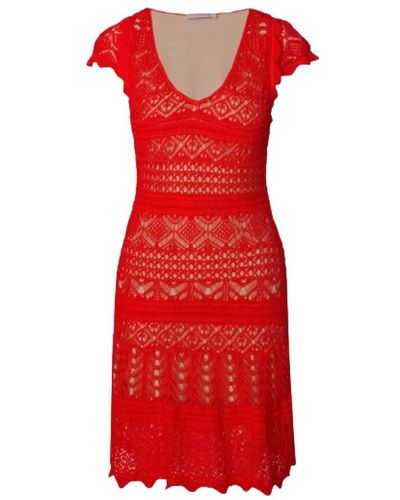 Twin Set Midi Dresses - Red