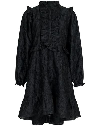 Neo Noir Short Dresses - Black