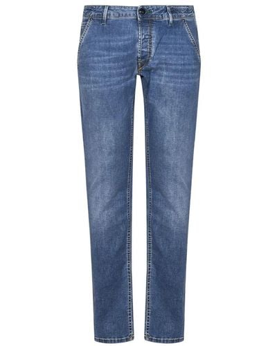 Hand Picked Jeans > slim-fit jeans - Bleu