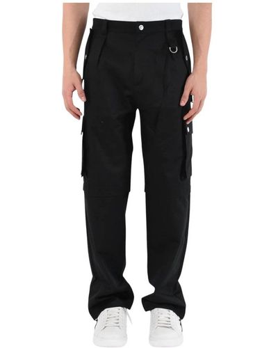 Les Hommes Straight Trousers - Black