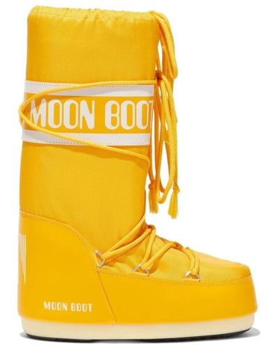 Moon Boot Gelbe icon schneestiefel