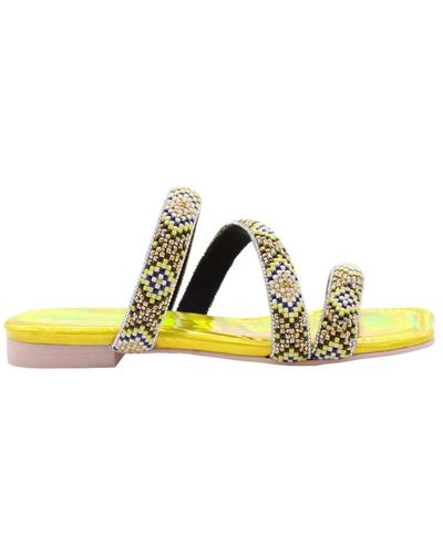 Ras Flat Sandals - Yellow