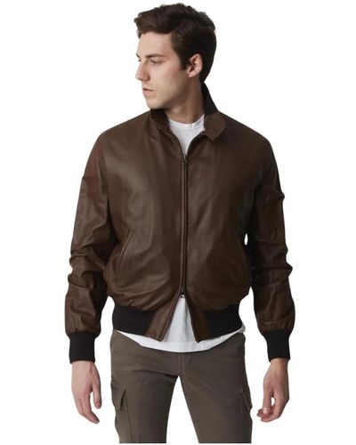 Stewart Jackets > leather jackets - Marron