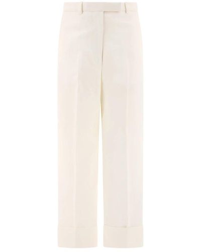 Thom Browne Trousers > straight trousers - Blanc