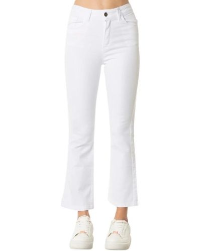 Jijil Cropped Jeans - White