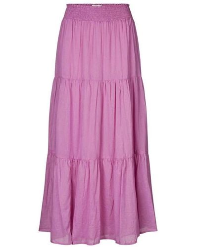 Lolly's Laundry Maxi Skirts - Purple
