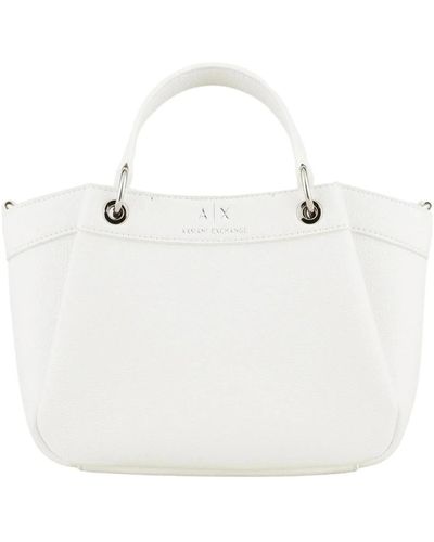 Armani Exchange Tote Bags - White