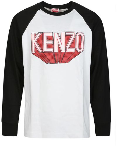KENZO 3d Raglan Long Sleeve T-shirt - Black
