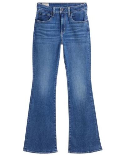 Levi's Jeans a zampa in stile medium indigo worn - Blu
