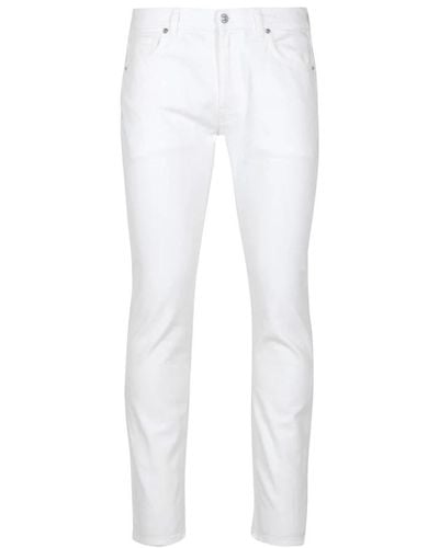 Mauro Grifoni Jeans > slim-fit jeans - Blanc