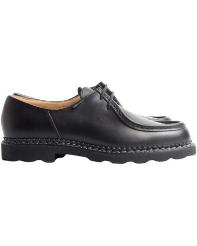 Paraboot Handgefertigte schwarze leder derby schuhe