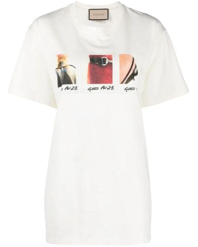 Gucci Tops > t-shirts - Blanc