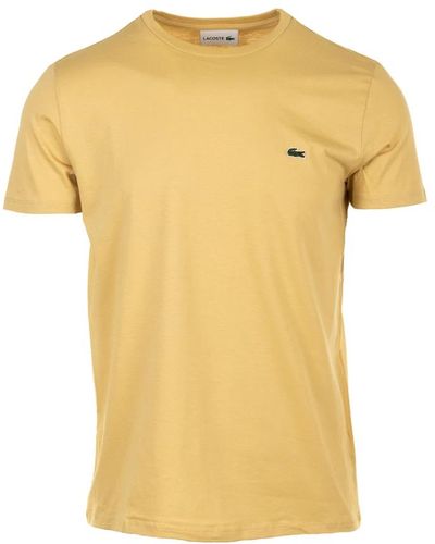 Lacoste Tops > t-shirts - Jaune