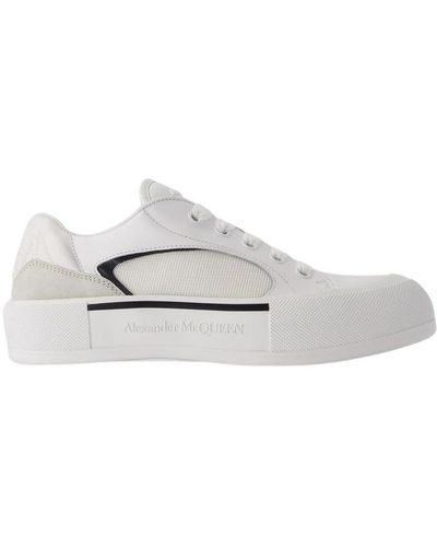 Alexander McQueen Sneakers,weiße sneakers mit übergroßer gummisohle