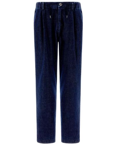 Herno Pantaloni effetto jeans - Blu