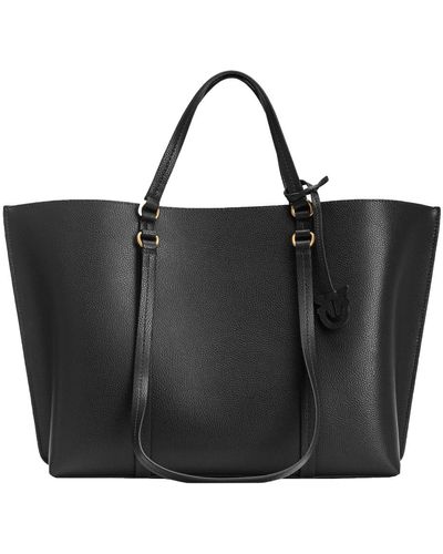 Pinko Carrie shopper big handtasche - Schwarz