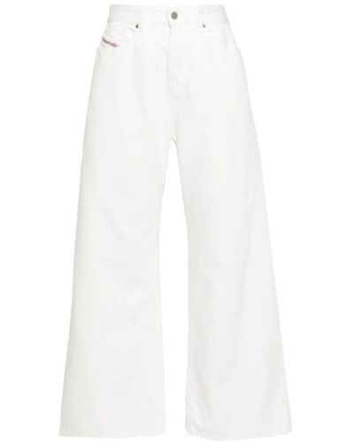 DIESEL Wide Jeans - White